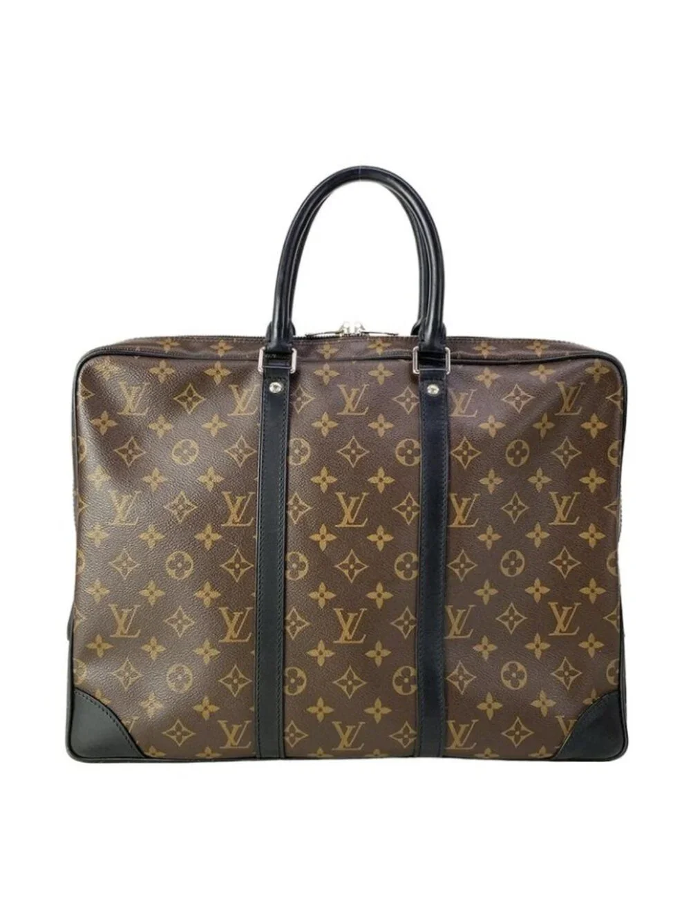 ★SOLD★ Louis Vuitton Business Bag Monogram Macassar Porte Documents Voyage - Picture 3 of 15